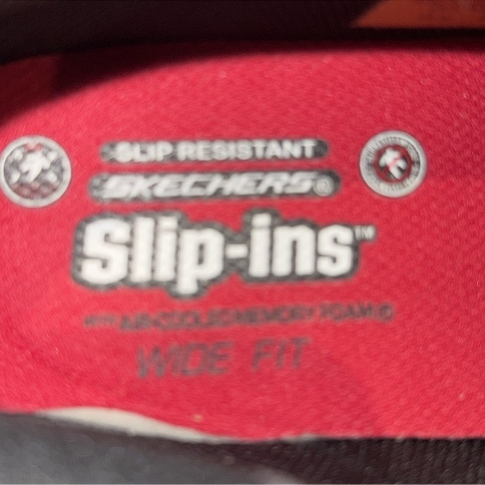 Authentic Skechers slip-ins slip resistant wide fit work sneakers sz mens 10.5 - Picture 9 of 13